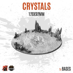 Crystals - 120x92mm oval base (1ud)