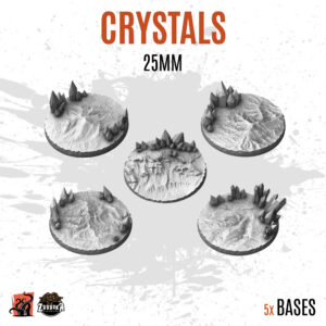 Crystals - 25mm base (5uds)