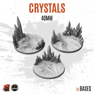 Crystals - 40mm base (3uds)