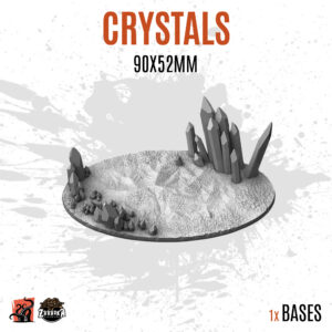 Crystals - 90x52mm oval base (1ud)
