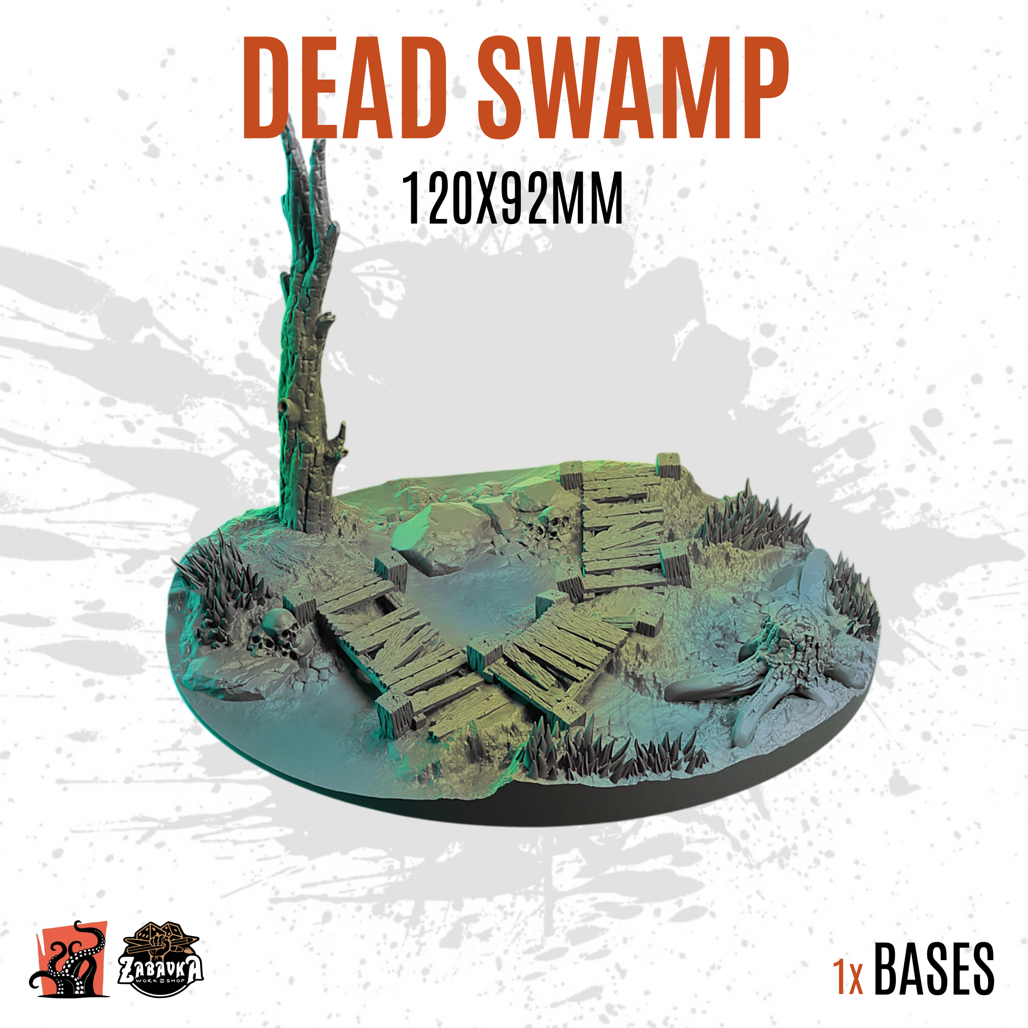 Dead Swamp - 120x92mm oval base (1ud)