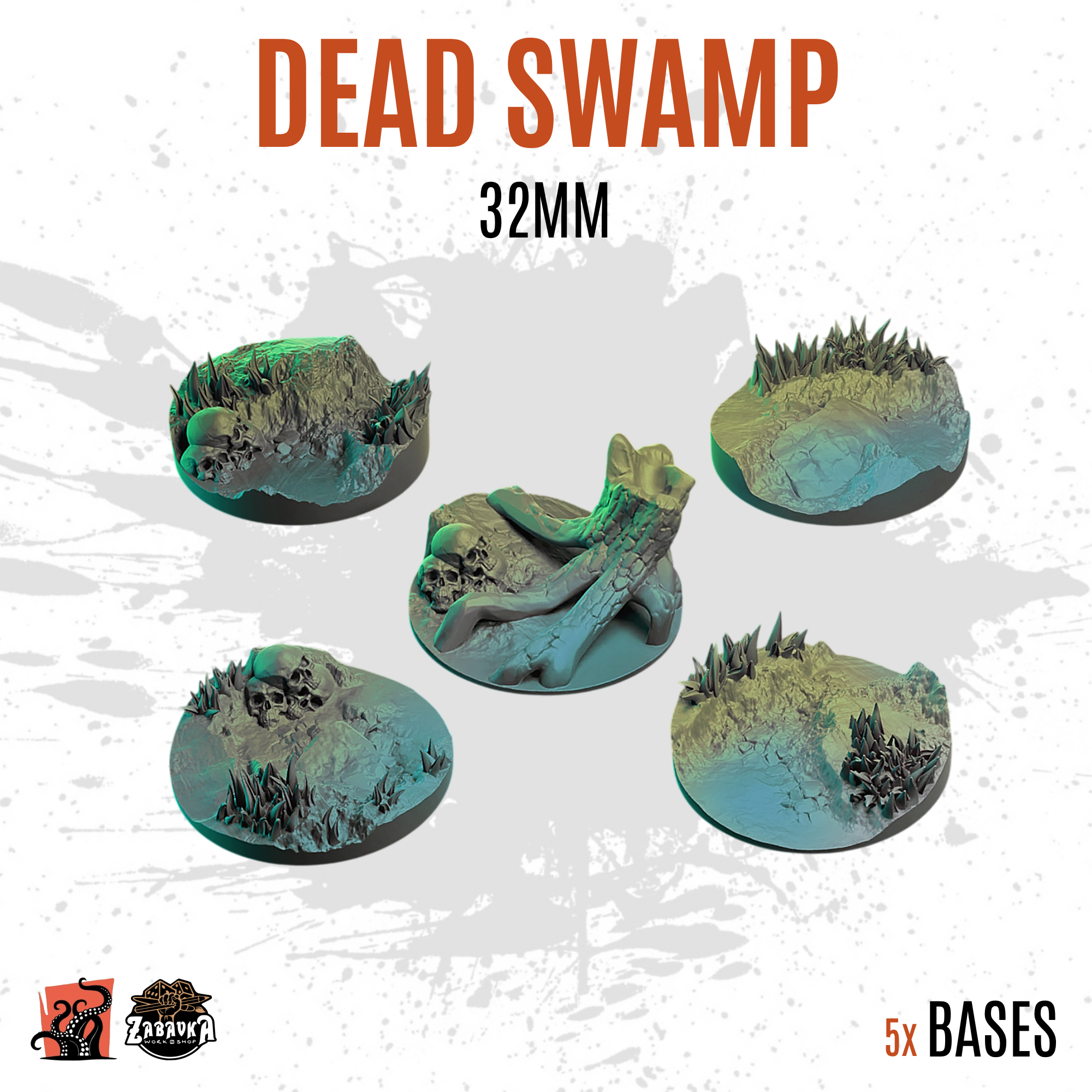 Dead Swamp - 32mm base (5uds) V1