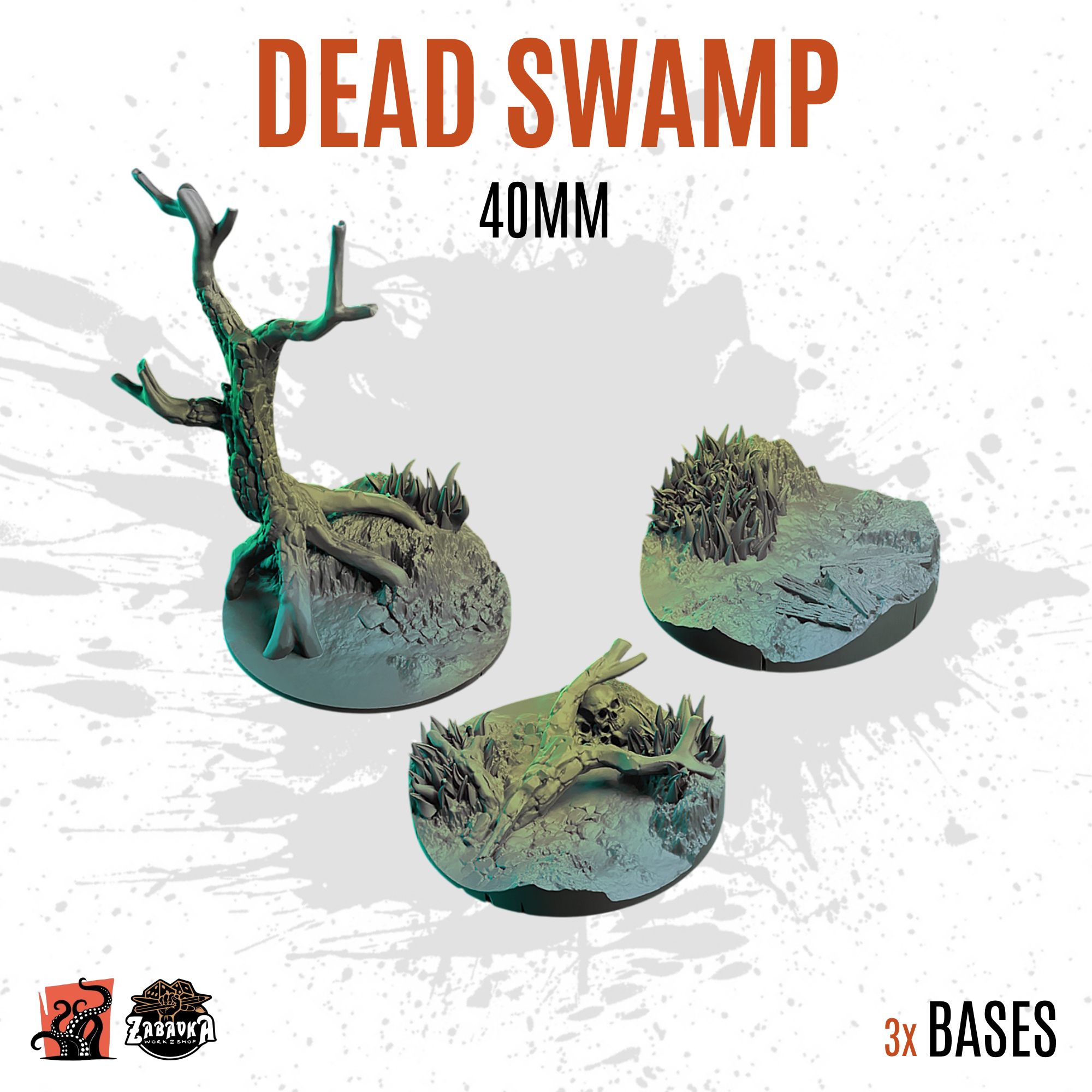 Dead Swamp - 40mm base (3uds)