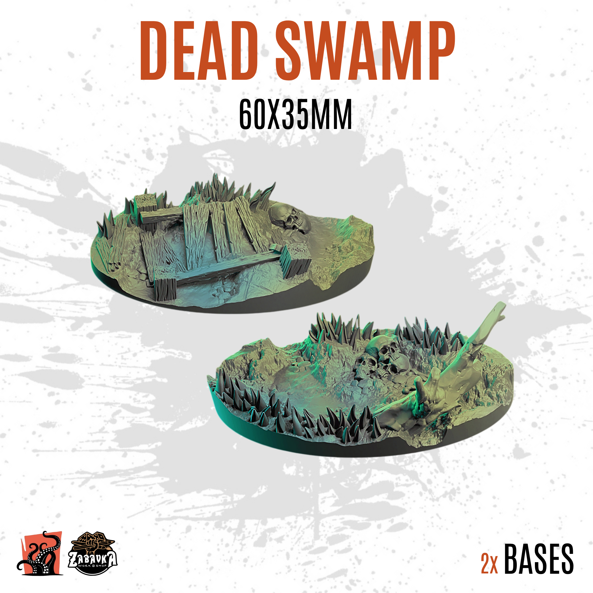 Dead Swamp - 60x35mm oval base (2uds)