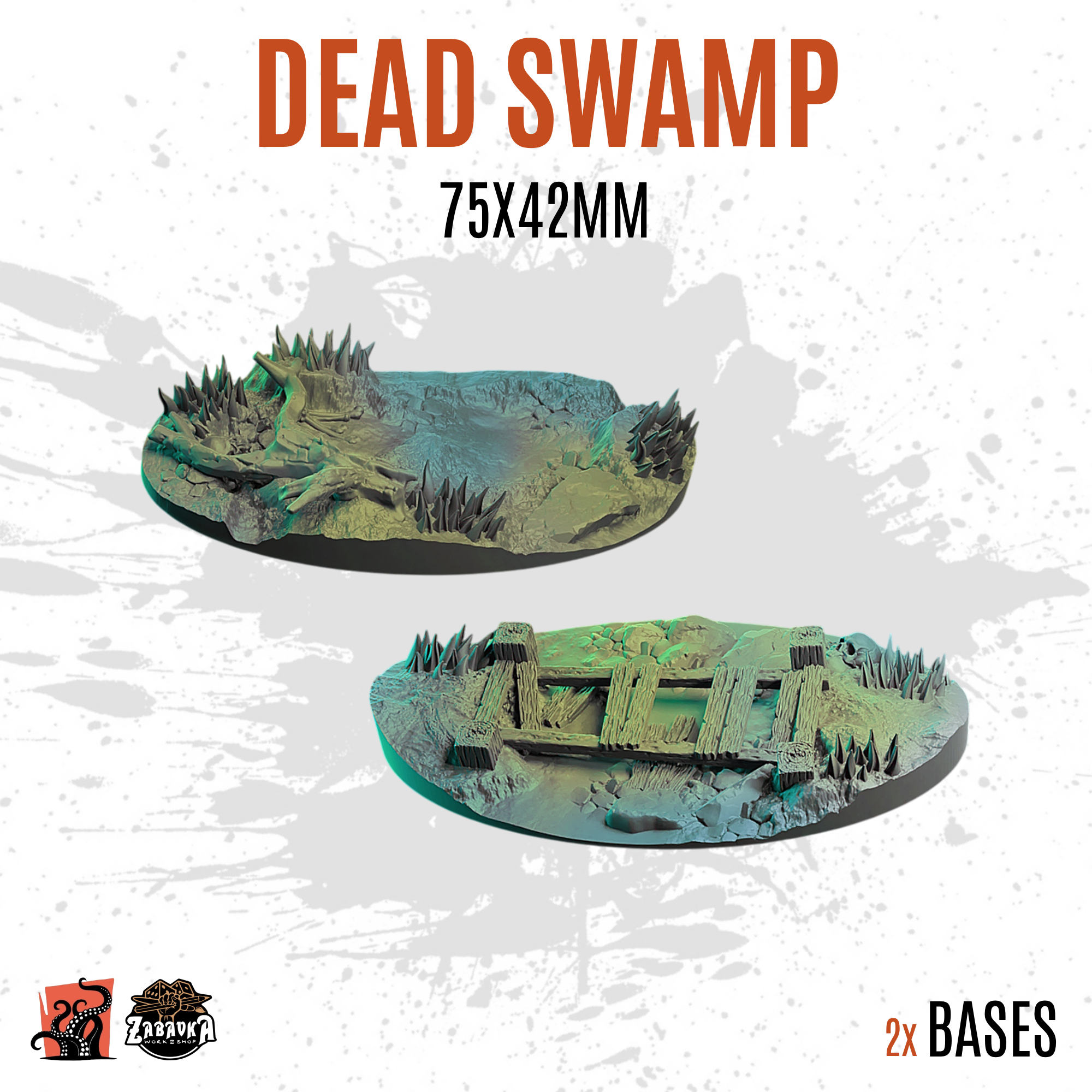 Dead Swamp - 75x42mm oval base (2uds)