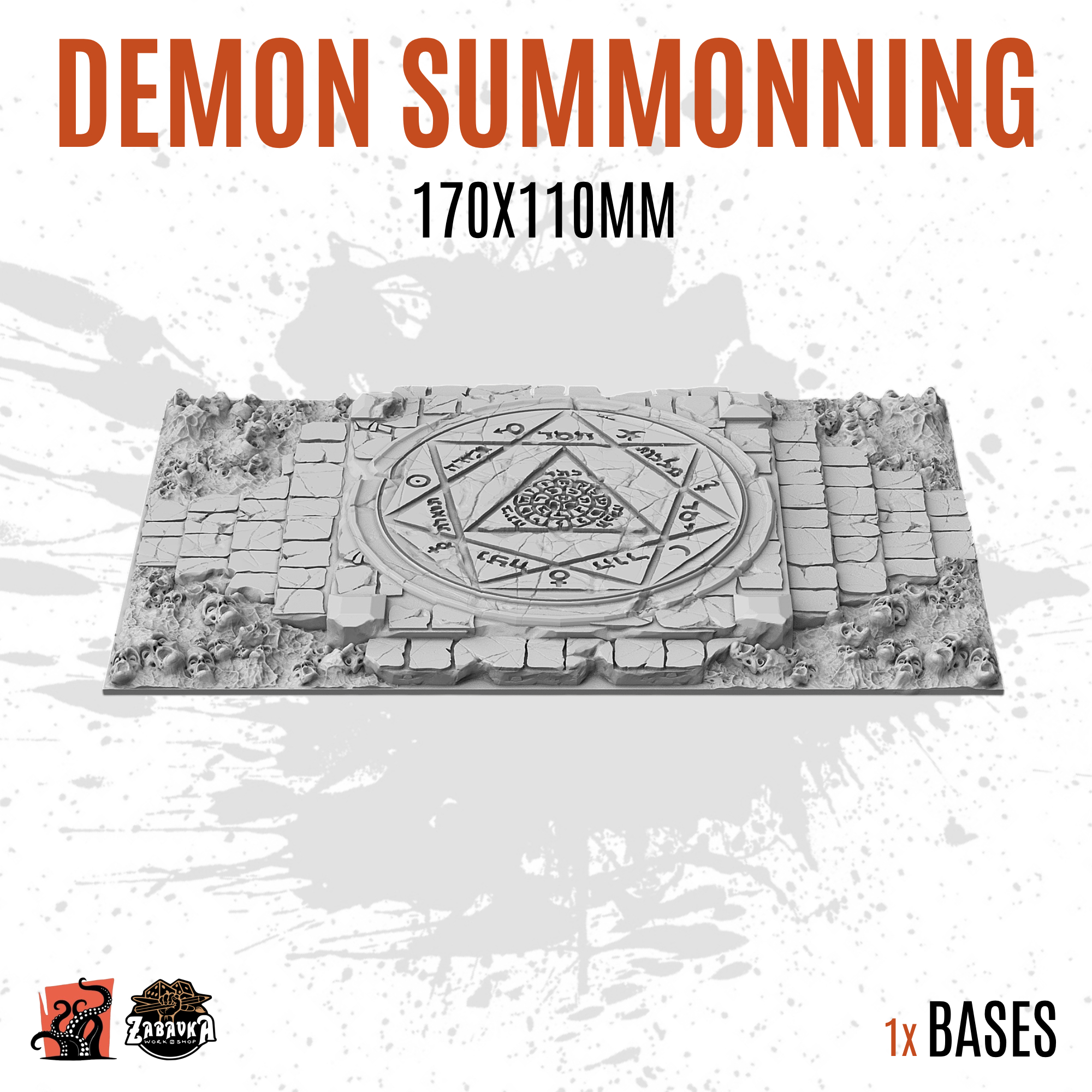 Demon Summoning - 170x110mm square base (1ud)