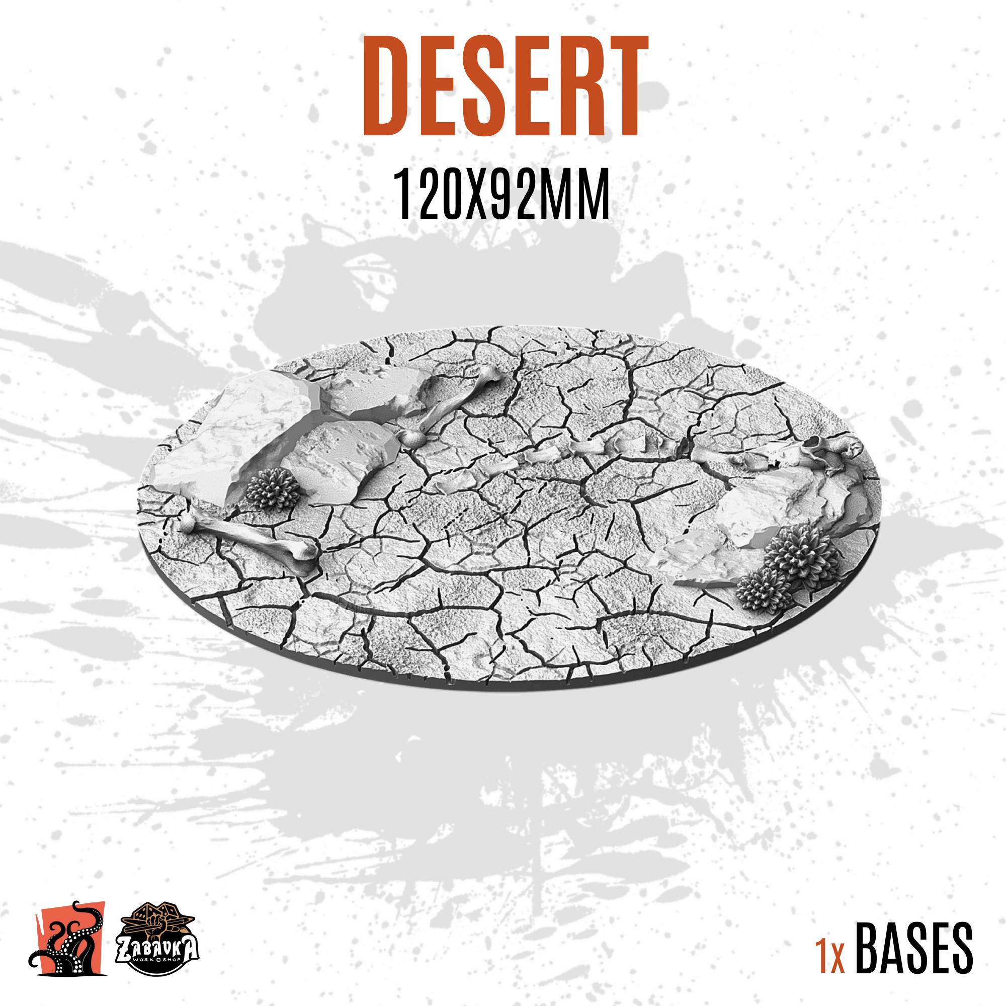Desert - 120x92mm oval base (1ud)