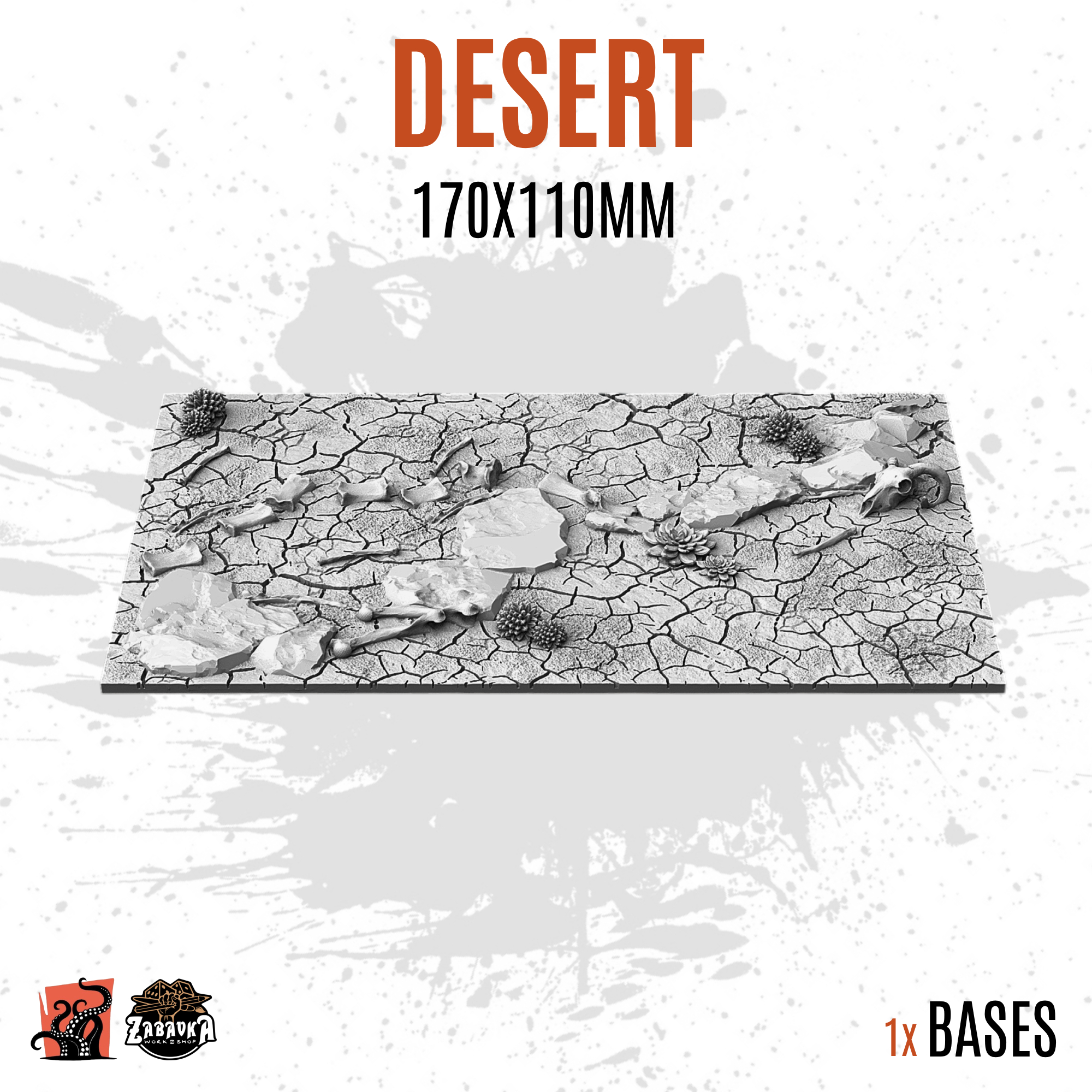 Desert - 170x110mm square base (1ud)