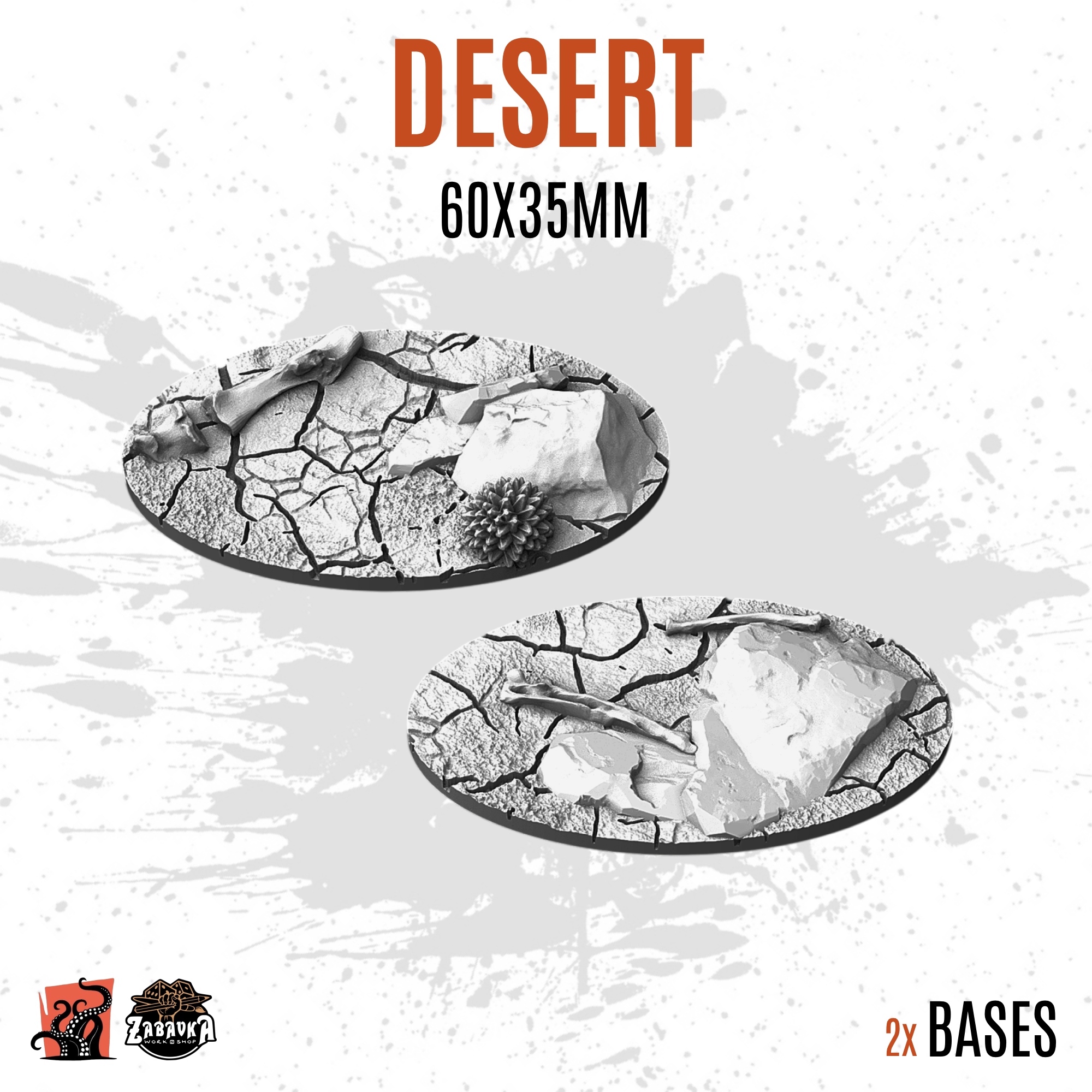 Desert - 60x35mm oval base (2uds)