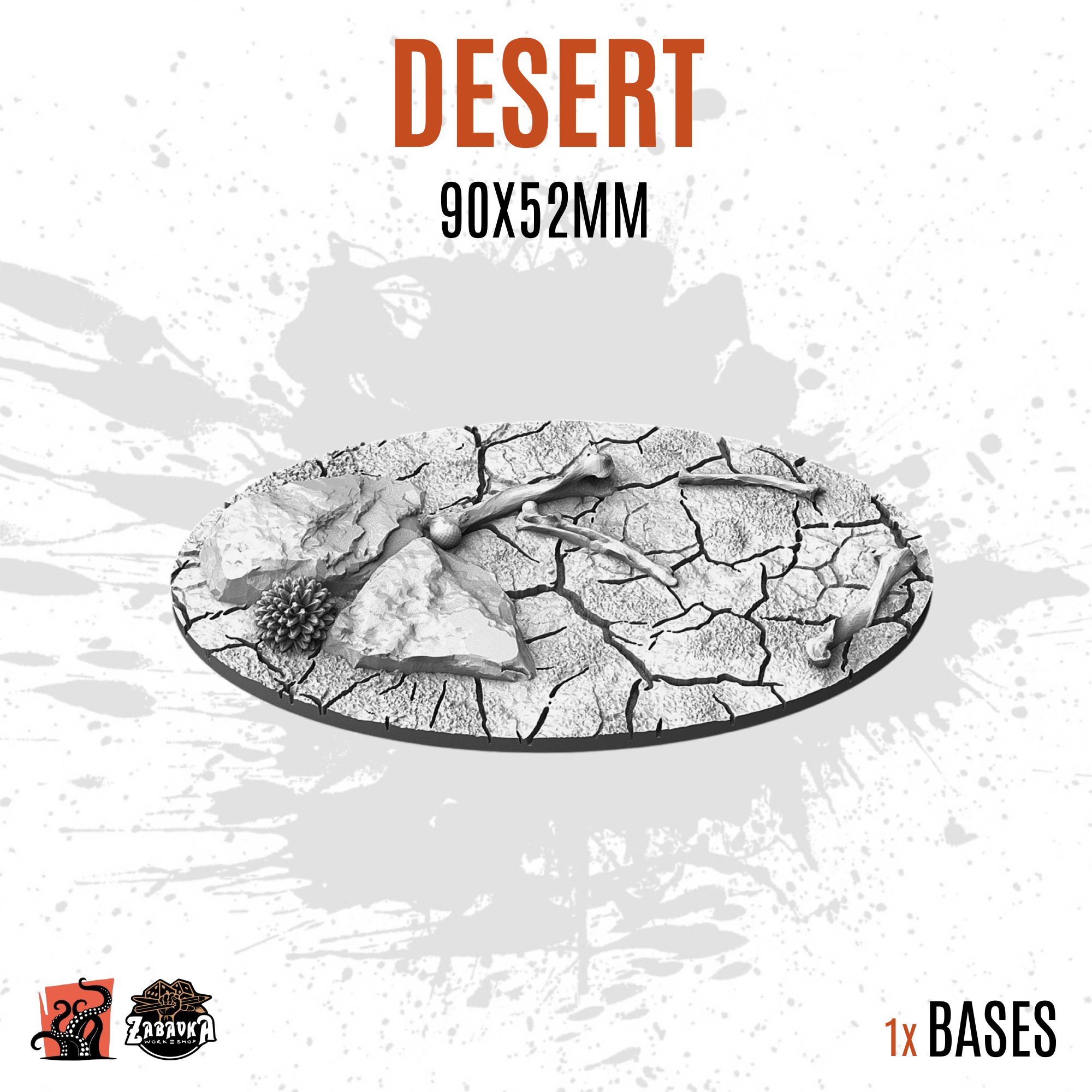 Desert - 90x52mm oval base (1ud)