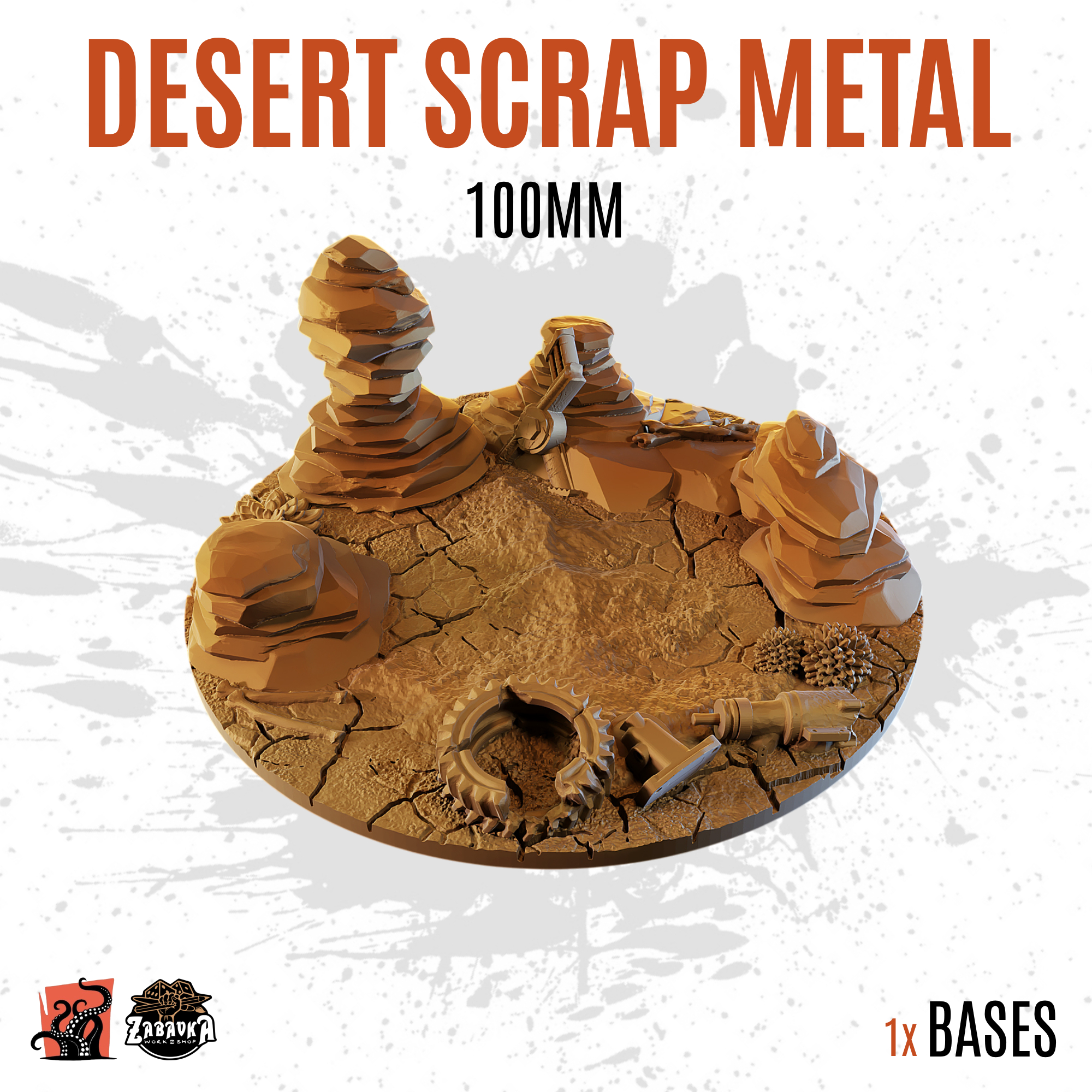 Desert Scrap Metal - 100mm base (1ud)
