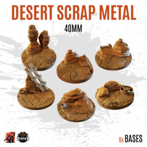 Desert Scrap Metal - 40mm base (6uds)