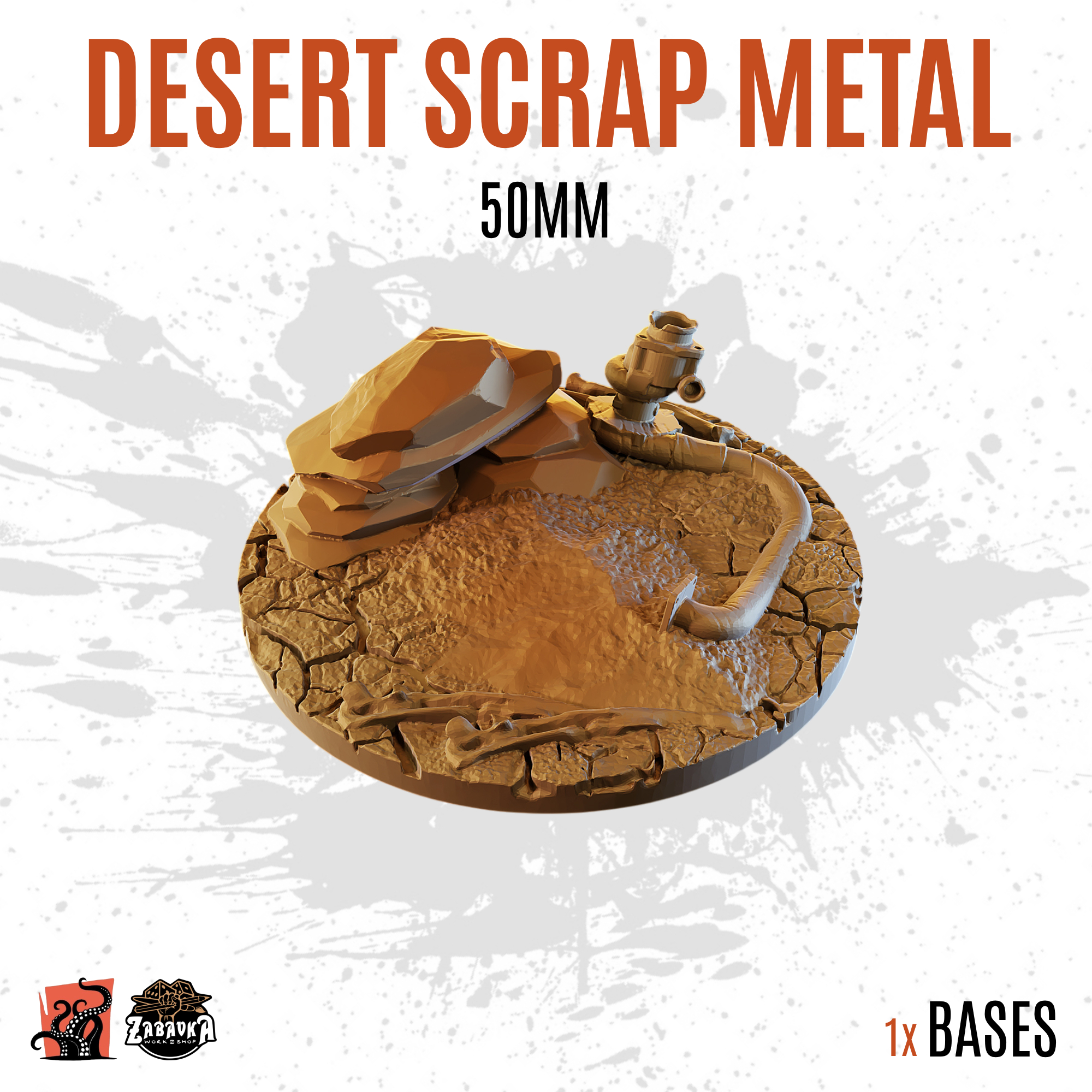 Desert Scrap Metal - 50mm base (1ud)