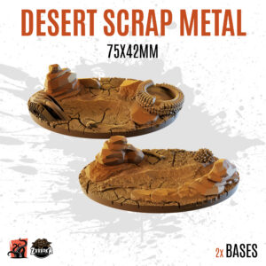 Desert Scrap Metal - 75x42mm oval base (2uds)