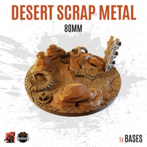 Desert Scrap Metal - 80mm base (1ud)