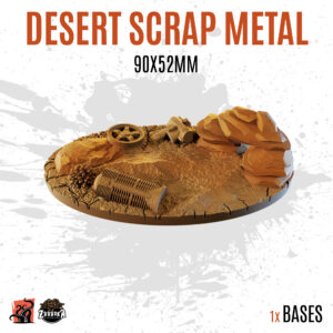 Desert Scrap Metal - 90x52mm oval base (1ud)