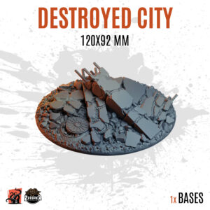 Destroyed City - 120x92mm oval base (1ud)