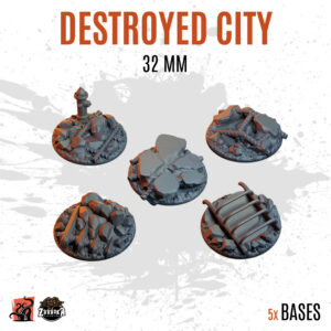 Destroyed City - 32mm base (5uds) V2