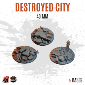Destroyed City - 40mm base (3uds)