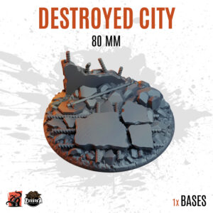Destroyed City - 80mm base (1ud)