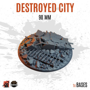 Destroyed City - 90mm base (1ud)
