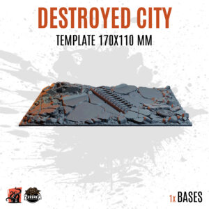Destroyed City - 170x110mm square base (1ud)