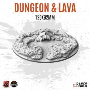 Dungeon & Lava - 120x92mm oval base (1ud)