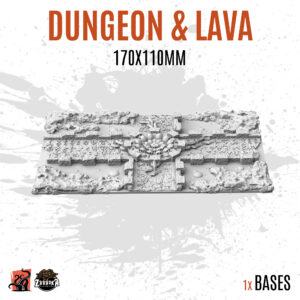 Dungeon & Lava - 170x110mm square base (1ud)