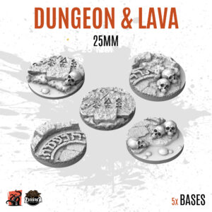 Dungeon & Lava - 25mm base (5uds)