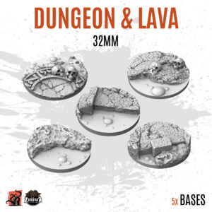 Dungeon & Lava - 32mm base (5uds)