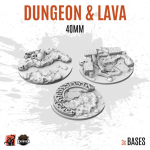 Dungeon & Lava - 40mm base (3uds)