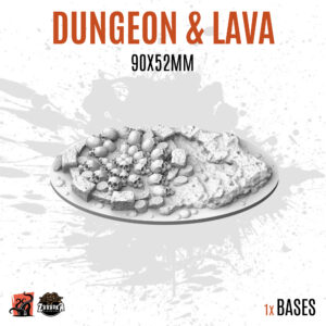 Dungeon & Lava - 90x52mm oval base (1ud)