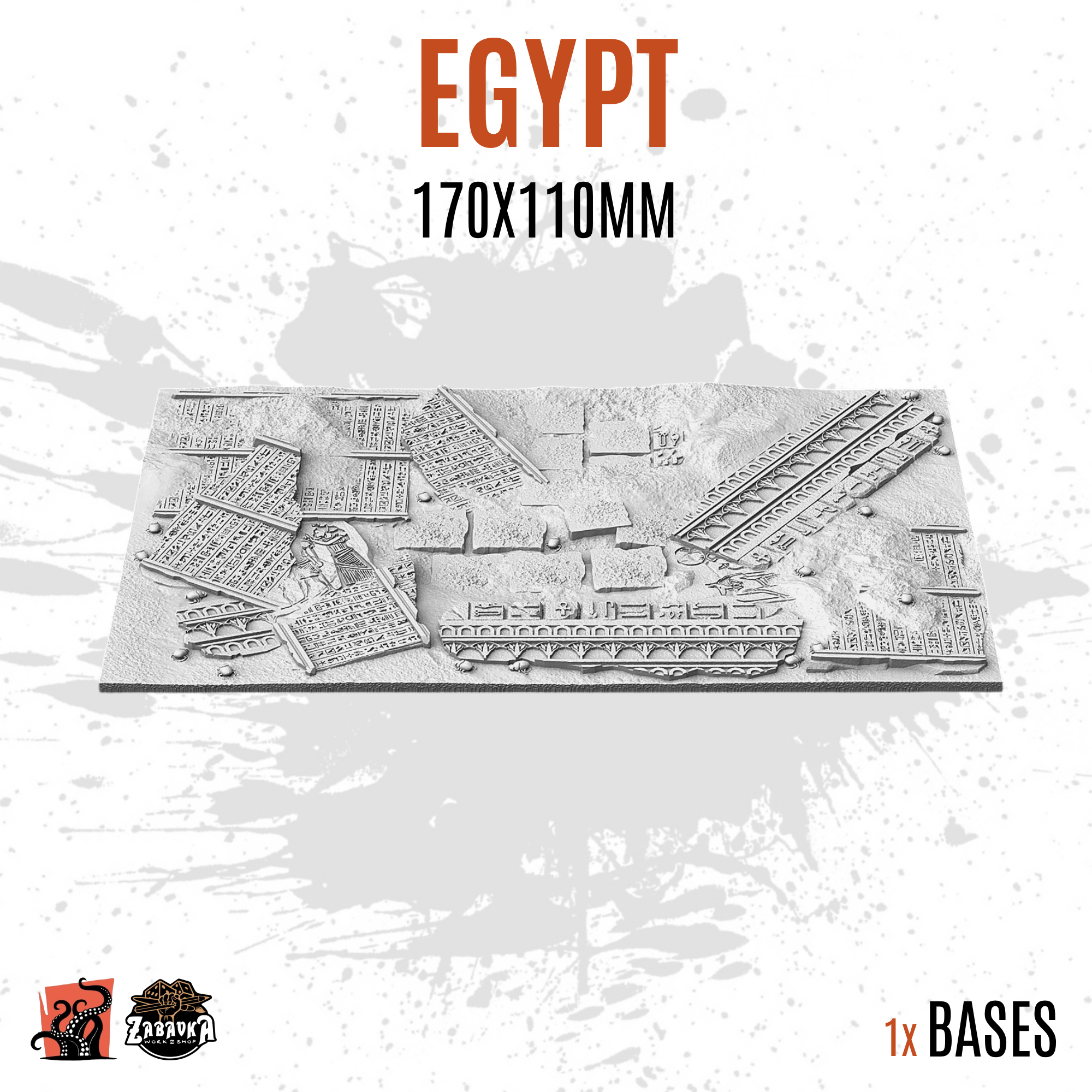 Egypt - 170x110mm square base (1ud)