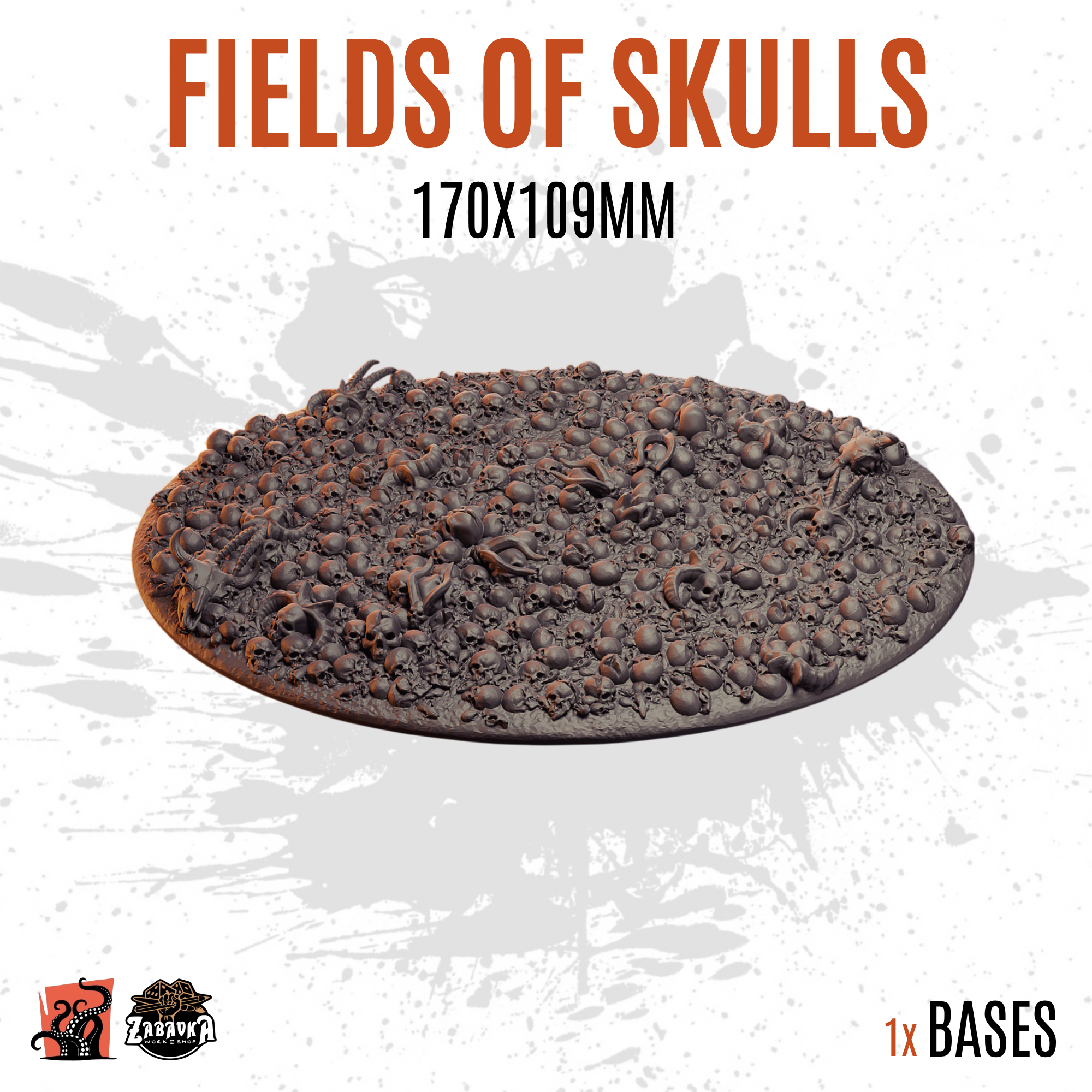 Fields of Skulls - 170x109mm oval base (1ud)