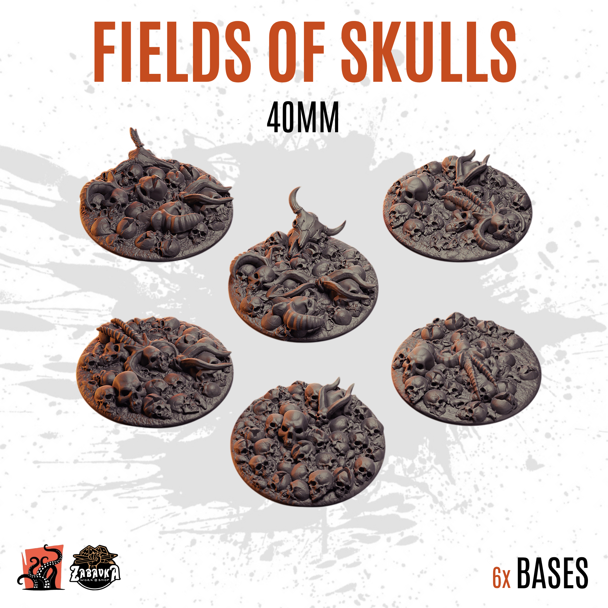 Fields of Skulls - 40mm base (6uds)
