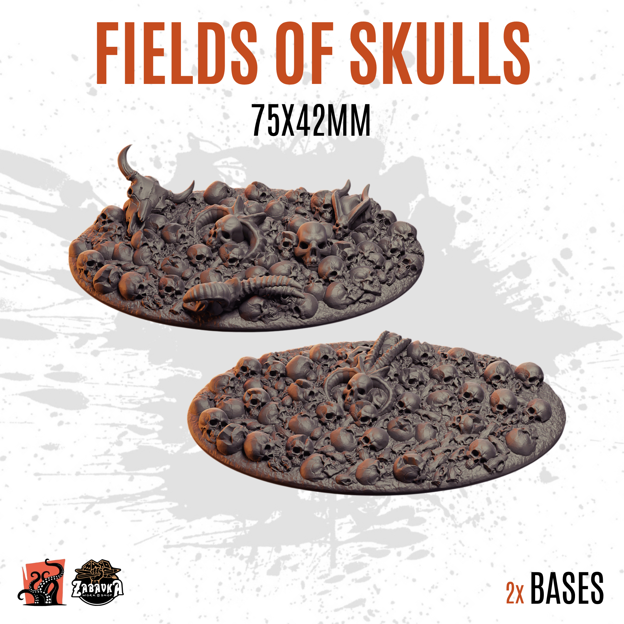 Fields of Skulls - 75x42mm oval base (2uds)