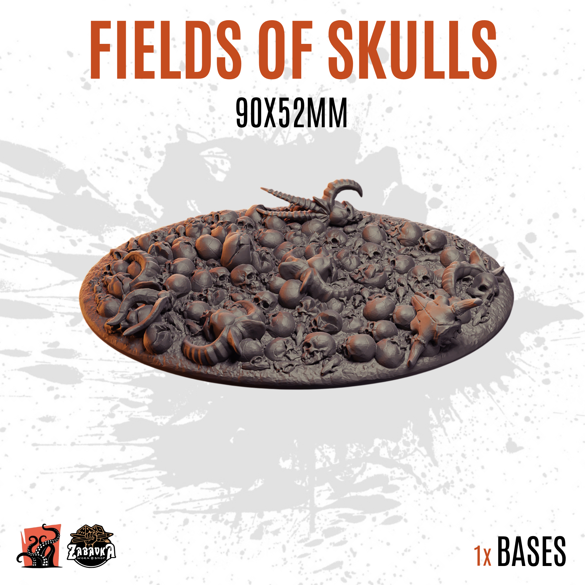 Fields of Skulls - 90x52mm oval base (1ud)
