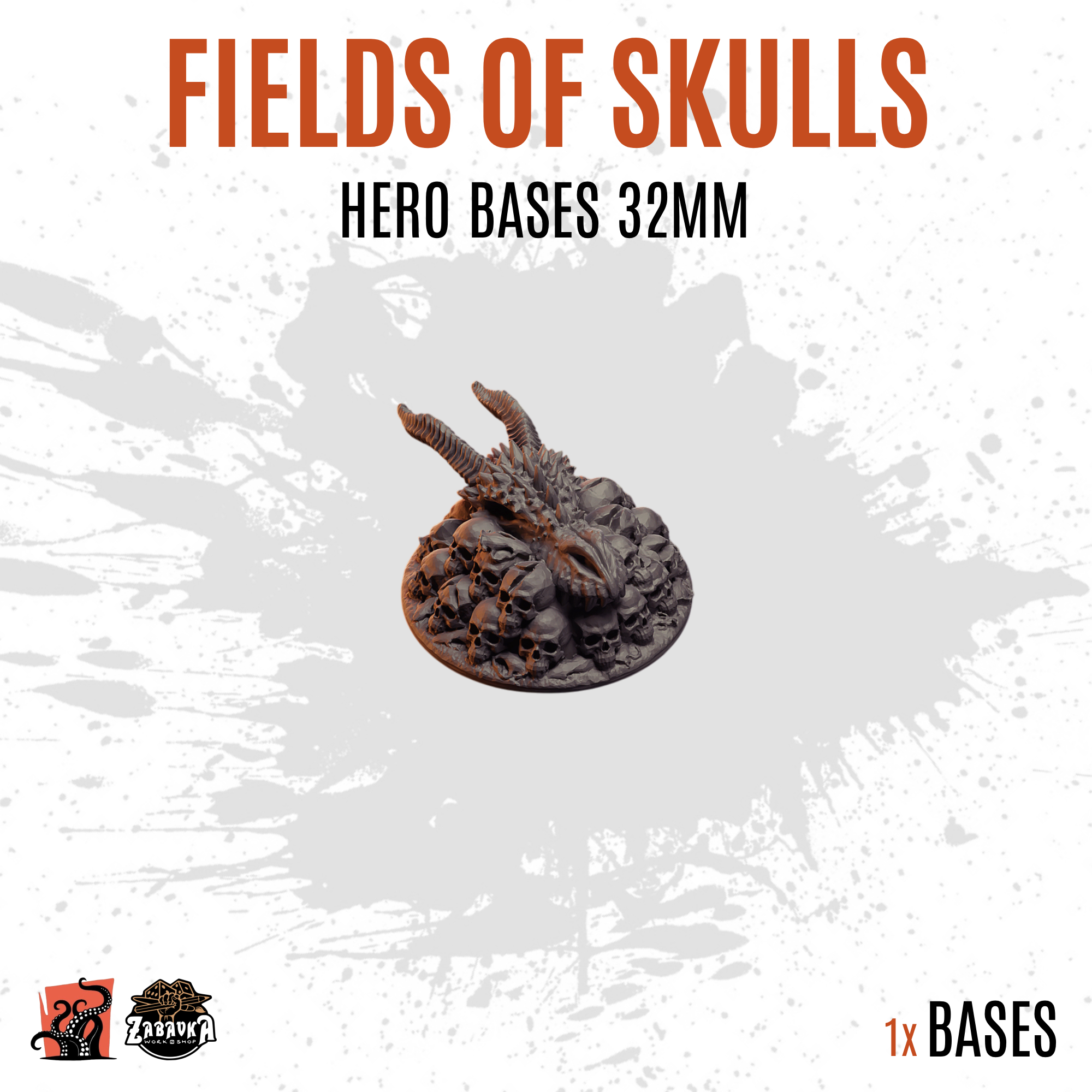 Fields of Skulls - 32mm hero base (1ud)