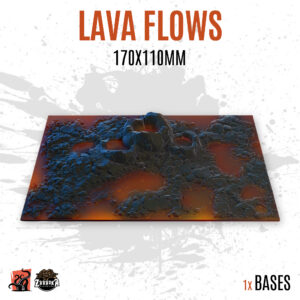 Lava Flows - 170x110mm square base (1ud)