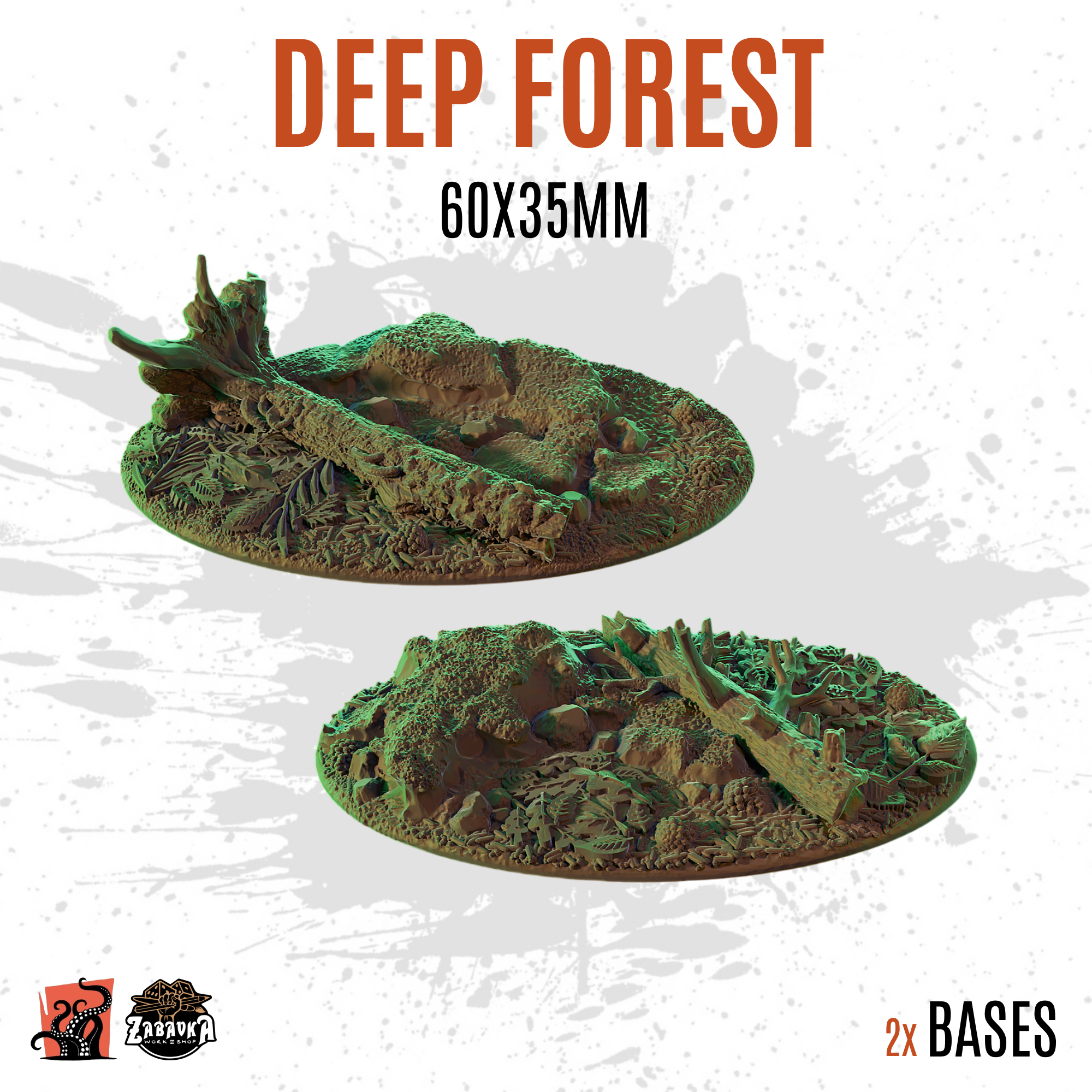 Deep Forest - 60x35mm oval base (2uds)
