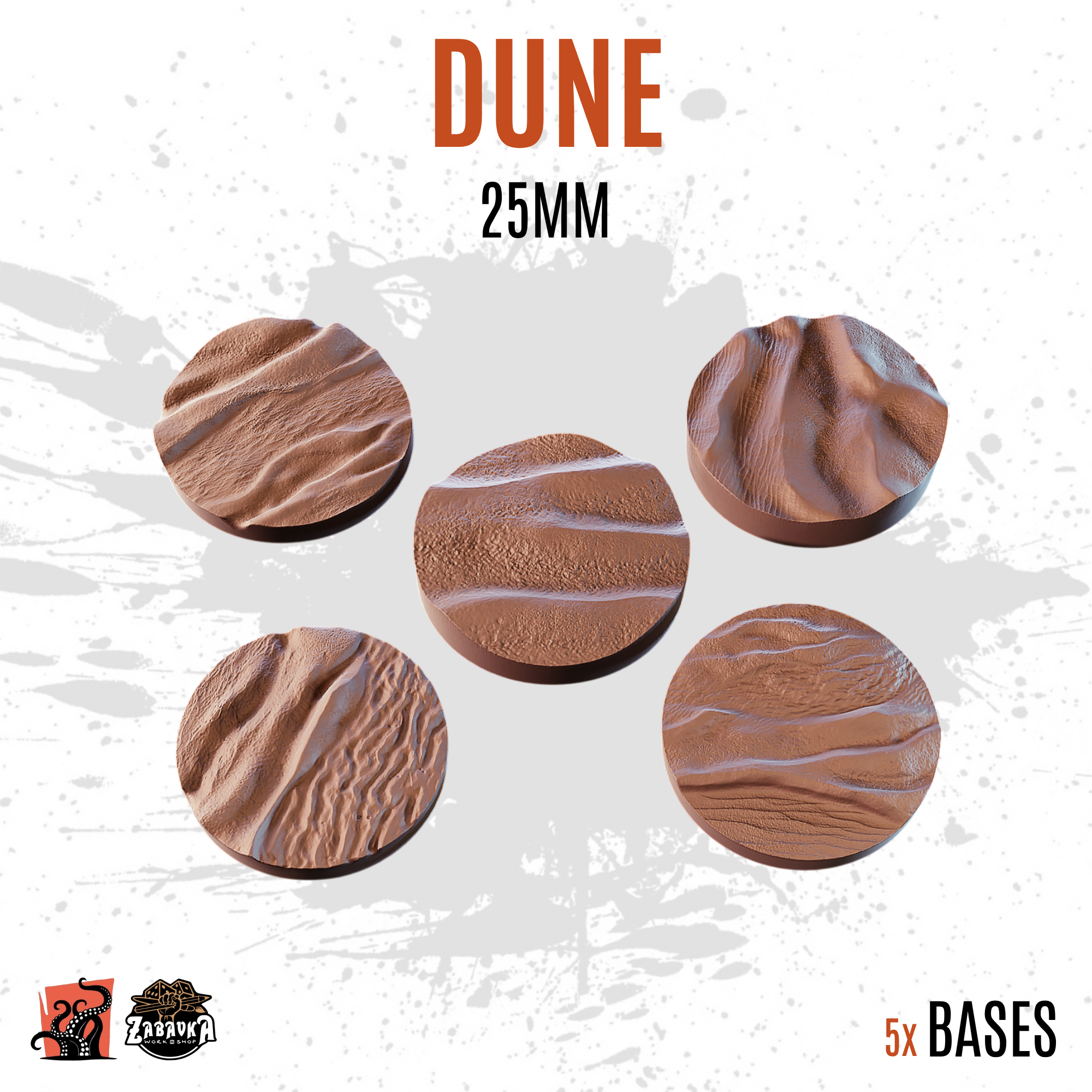 Dune - 25mm base (5uds) V1