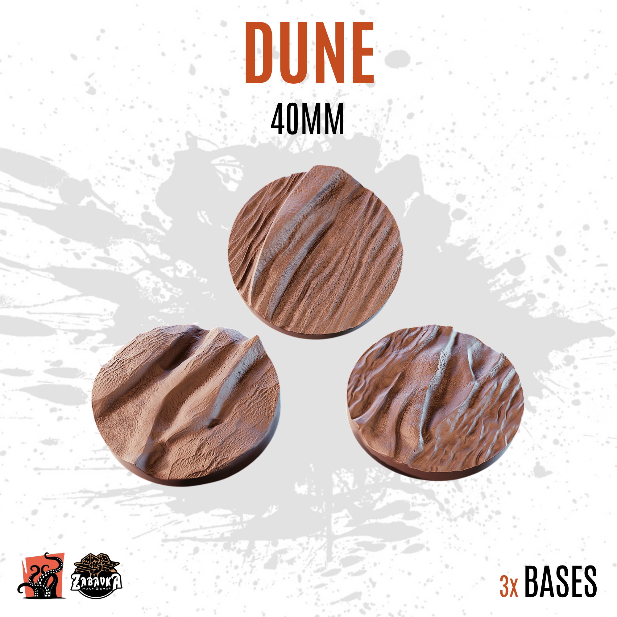 Dune - 40mm base (3uds)