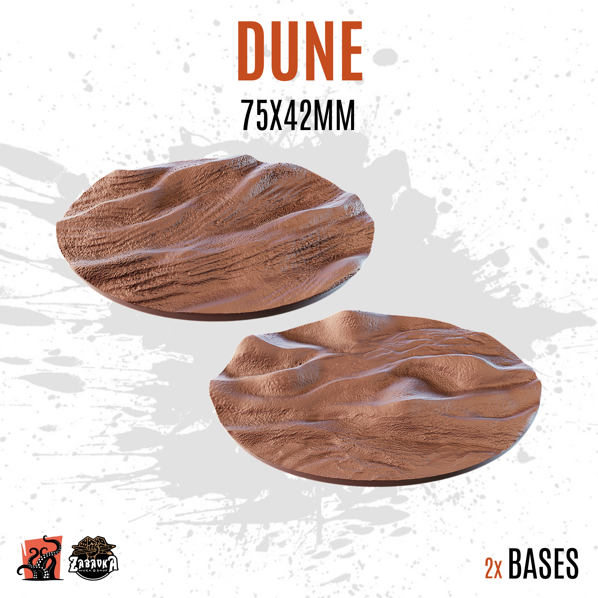 Dune - 75x42mm oval base (2uds)
