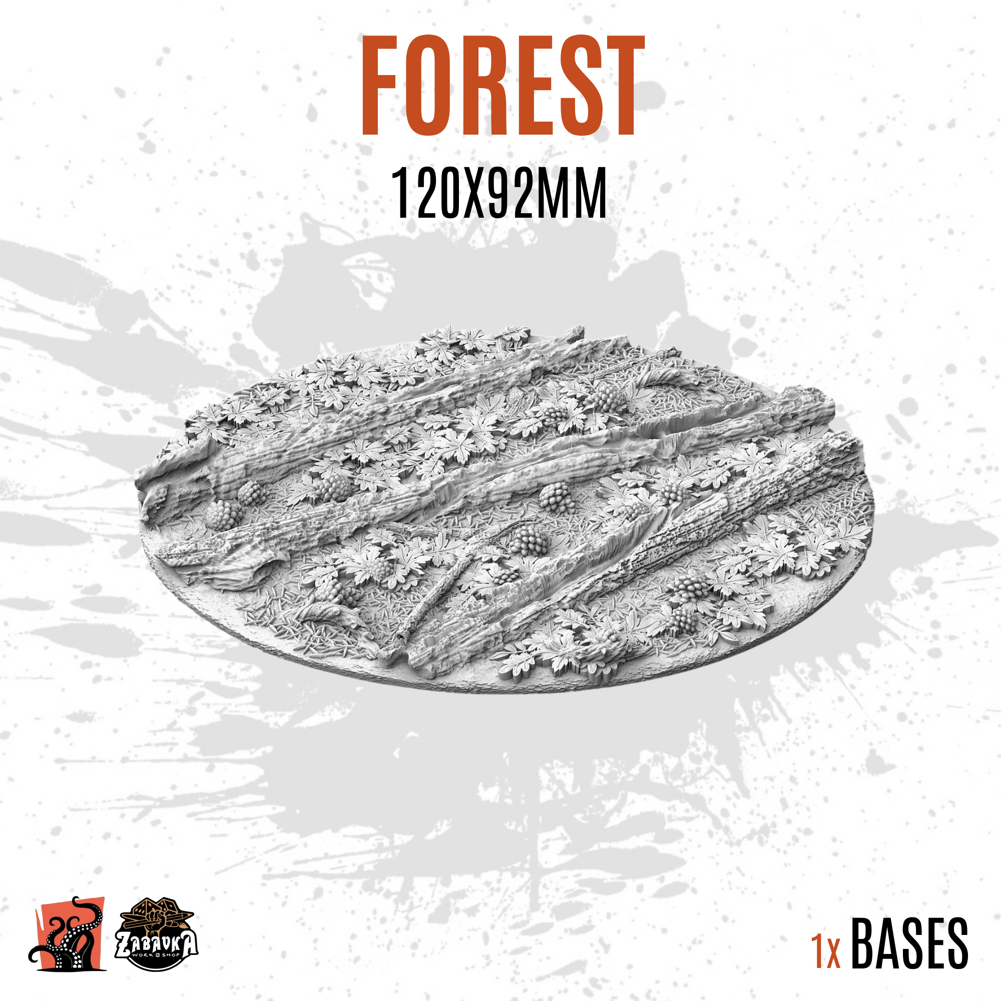 Forest - 120x92mm oval base (1ud)