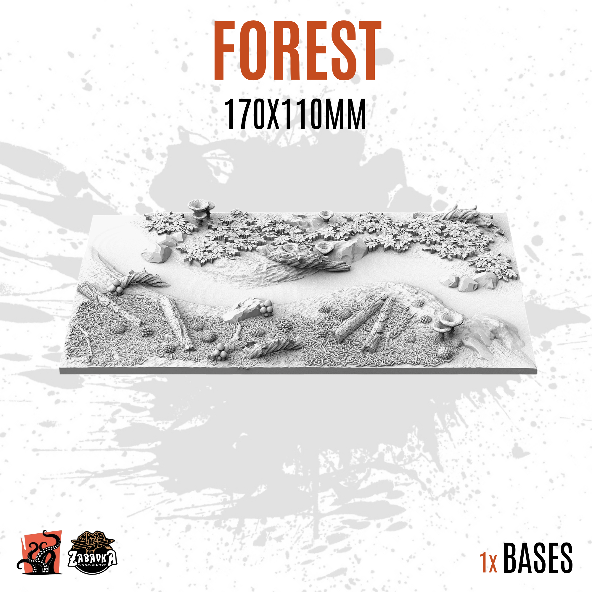 Forest - 170x110mm square base (1ud)