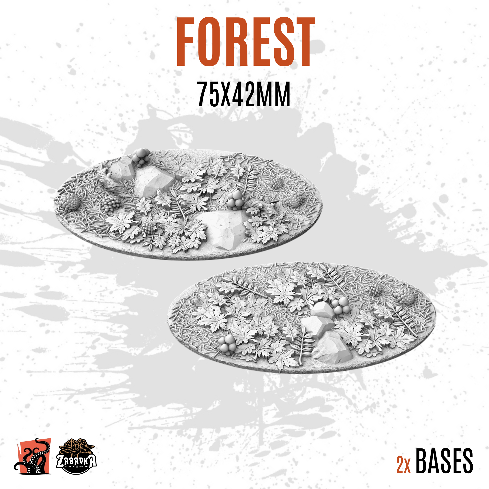 Forest - 75x42mm oval base (2uds)