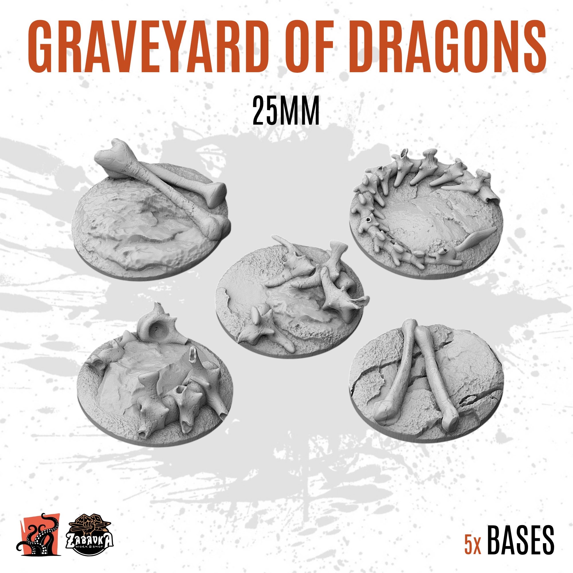 Graveyard of Dragons - 25mm base (5uds)