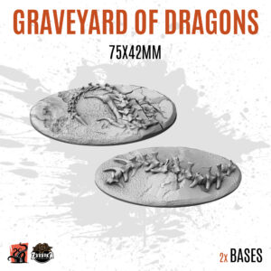 Graveyard of Dragons - 75x42mm oval base (2uds)
