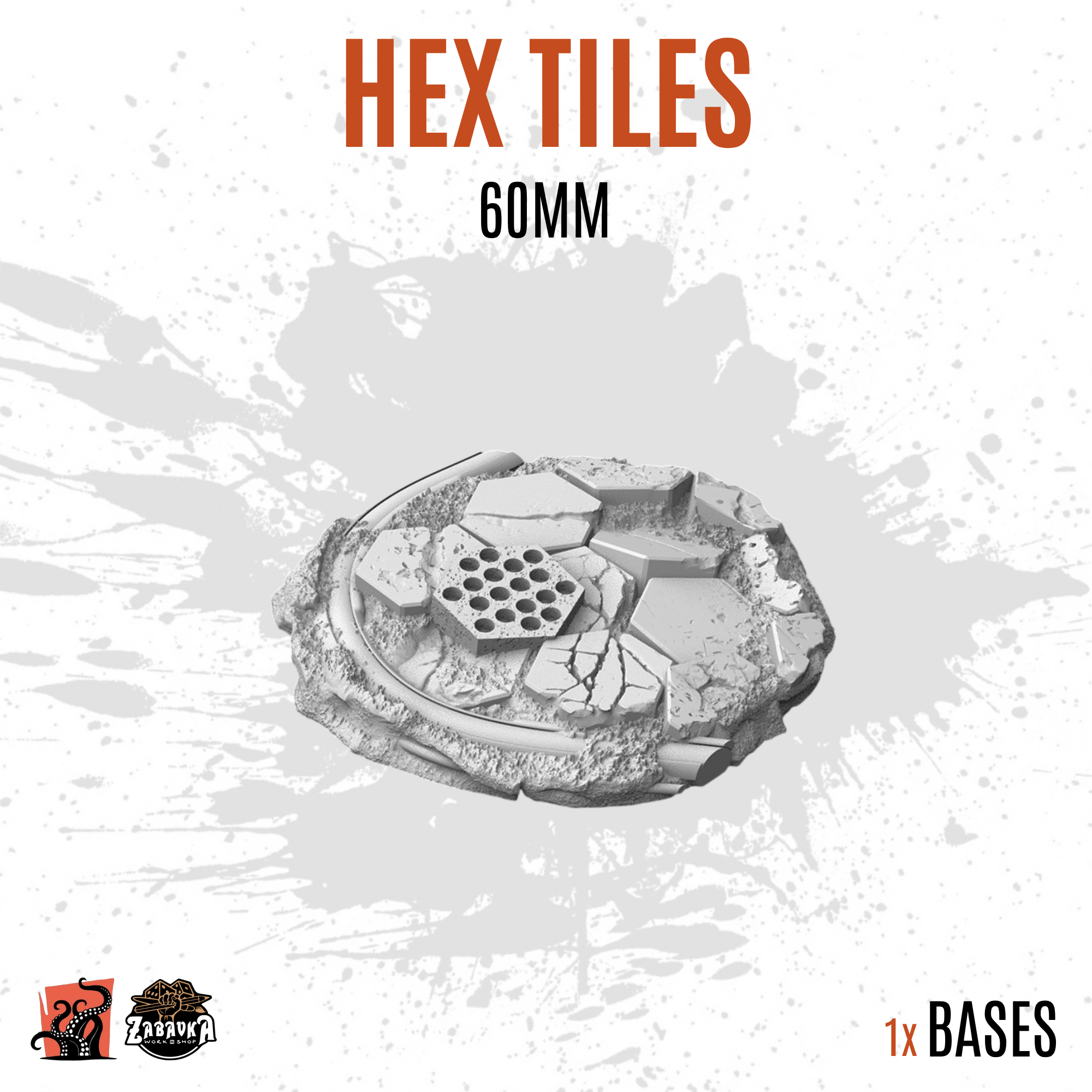 Hex Tiles - 60mm base (1ud)