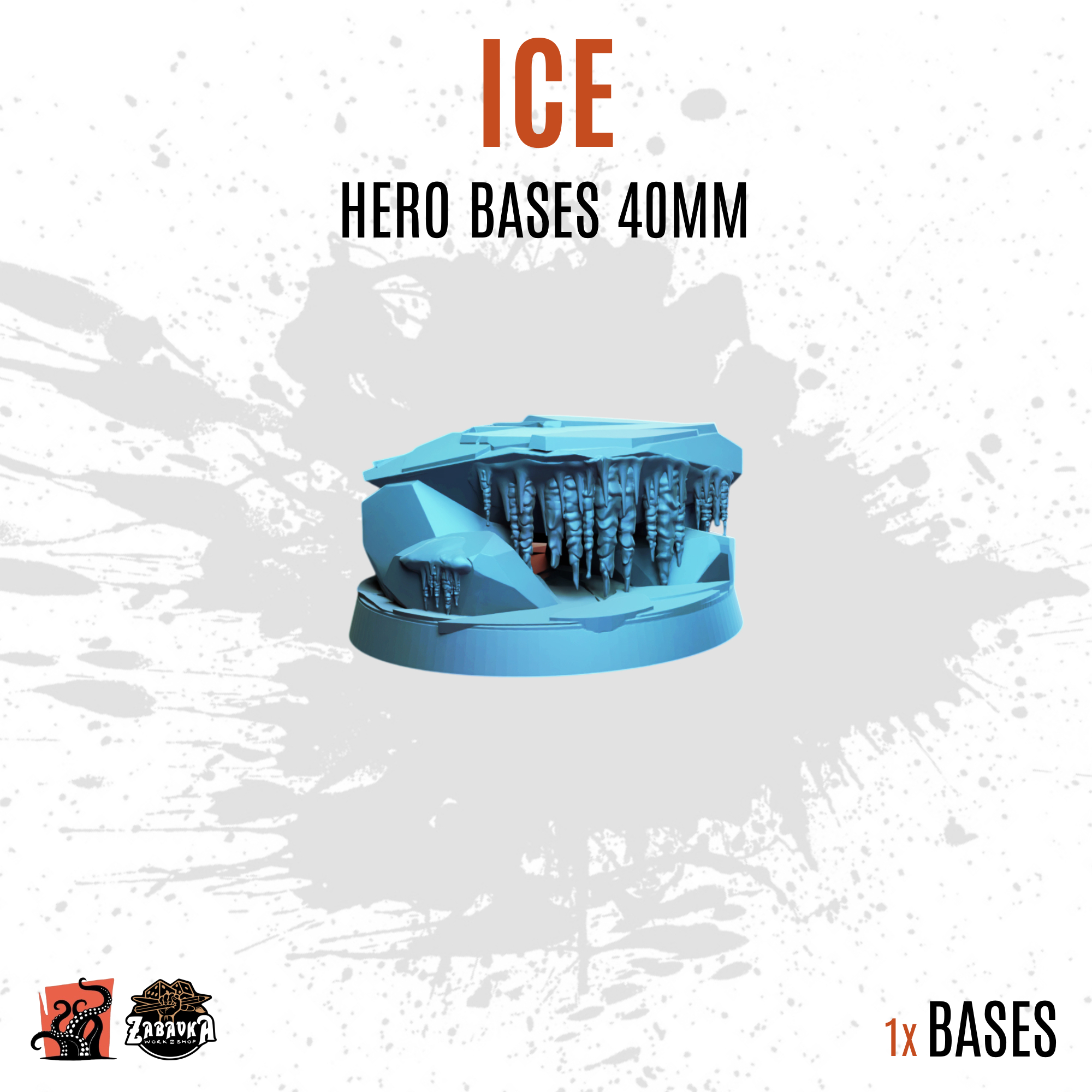 Ice - 40mm hero base (1ud)